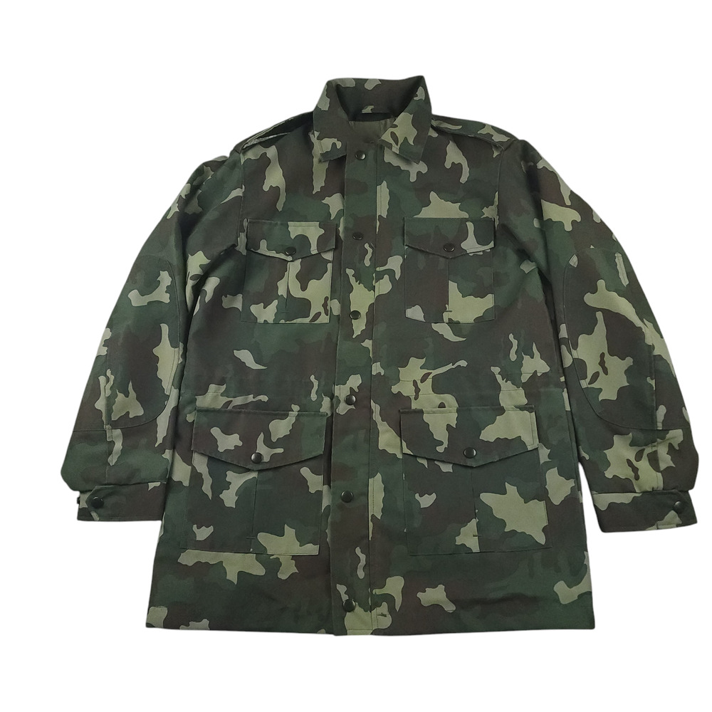 Artex Sportswear Jacket Mens M Oversized Camo Field Elbow Patch Land Garrison